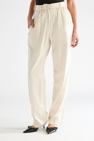 Broek Hoge Taille - Ivoorkleurig