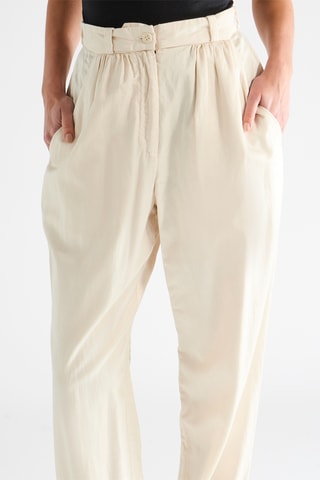 Broek Hoge Taille - Ivoorkleurig