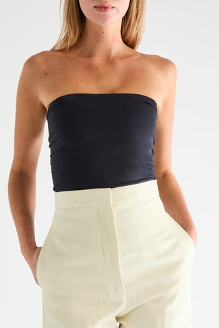 Strapless Top - Marineblauw