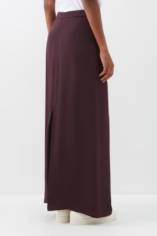 Zijden Wikkelrok - Bruin