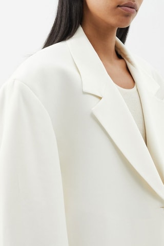 Wollen Colbert - Wit