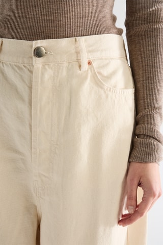 Biologisch Katoenen Jeans Baggy - Ivoorkleurig