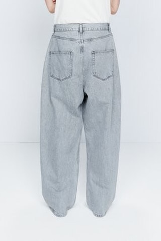 Biologisch Katoenen Jeans Baggy - Lichtgrijs