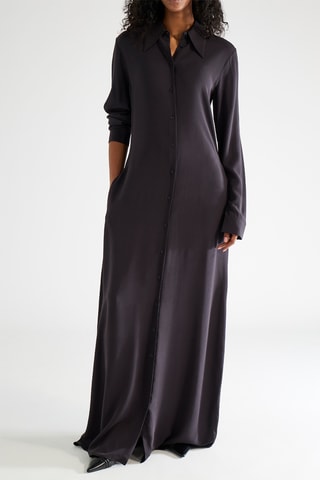 Biologisch Katoenen Blouse-jurk - Zwart