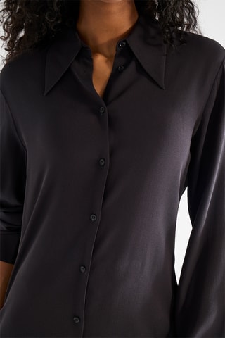 Biologisch Katoenen Blouse-jurk - Zwart