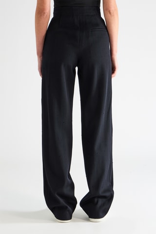 Scheerwollen Broek - Zwart