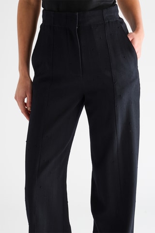 Scheerwollen Broek - Zwart