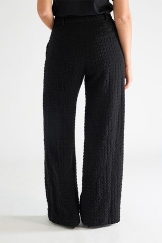 Broek Wide Legs Hoge Taille - Zwart