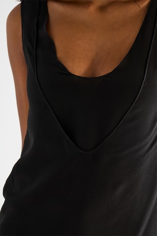 Zijden Top - Zwart