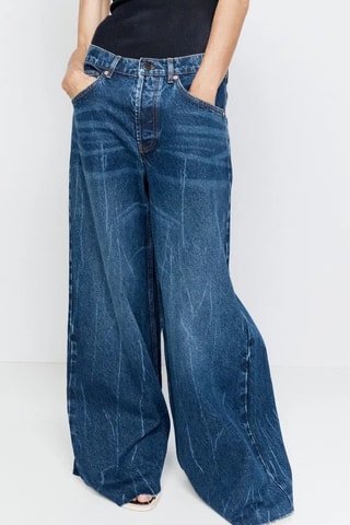 Biologisch Katoenen Jeans Flare Cut - Donkerblauw
