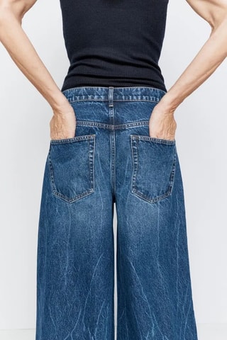 Biologisch Katoenen Jeans Flare Cut - Donkerblauw