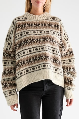 Wollen en Kasjmier Trui - Bruin