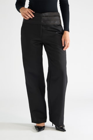 Wollen Slouchy Broek - Zwart