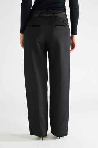 Wollen Slouchy Broek - Zwart