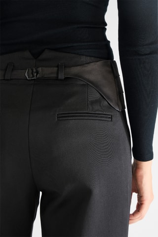 Wollen Slouchy Broek - Zwart