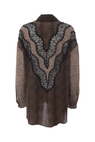 Zijden Blouse - Bruin