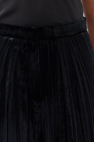 Velours Broek Wide Legs - Zwart