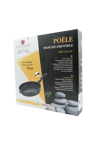 Poêle revêtement Greblon® C3 manche amovible - 28 cm