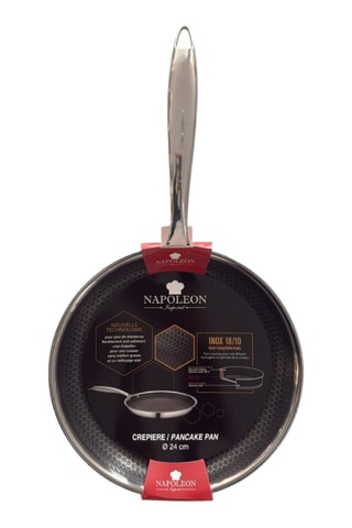 Crêpière en acier inoxydable - 24 cm