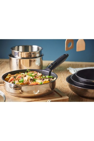 2 casseroles en acier inoxydable Sitramovible Arpege - 16 et 20 cm