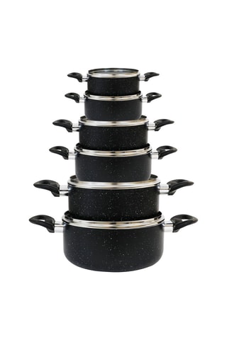 6 sauteuses avec couvercle - 18/20/22/24/26/28 cm