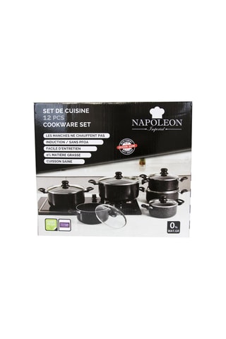 6 sauteuses avec couvercle - 18/20/22/24/26/28 cm