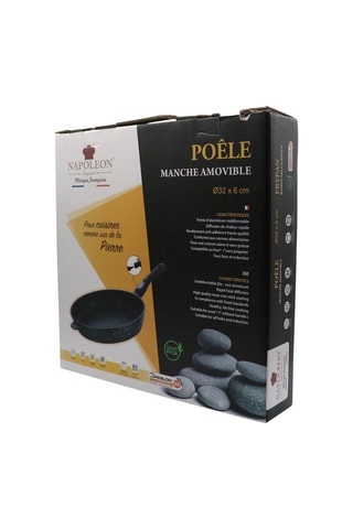 Sauteuse revêtement Greblon® C3 manche amovible - 32 cm