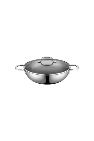 Wok en acier inoxydable - 32 cm