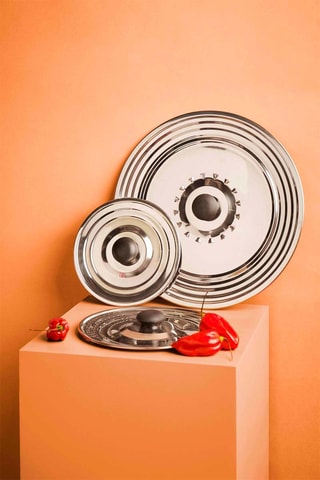 Couvercle anti-projection en acier inoxydable Essential - 28 à 32 cm