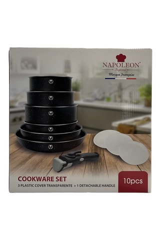 Batterie de cuisine en aluminium - 10 pièces