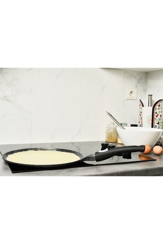 Crêpière revêtement Greblon® C3 manche amovible - 24 cm