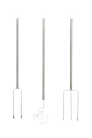 3 fourchettes à chocolat en acier inoxydable