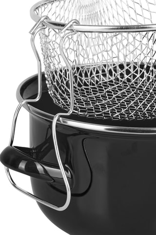 Friteuse avec couvercle et passoire Essential - 20 cm