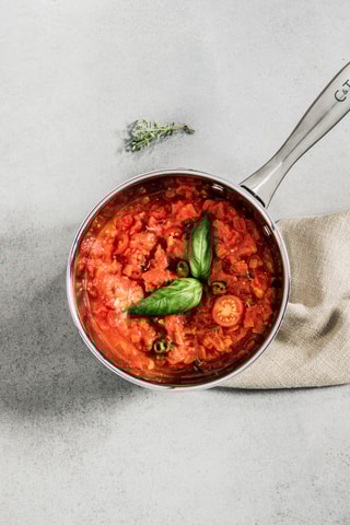 Casserole en acier inoxydable - 18 cm