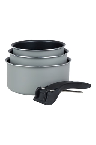 3 casseroles et 1 manche amovible Sitramulti - 16/18 et 20 cm