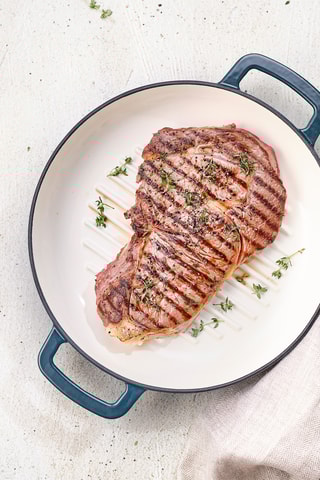 Poêle à grill en fonte émaillée Billiet - 37 x 6 x 29 cm