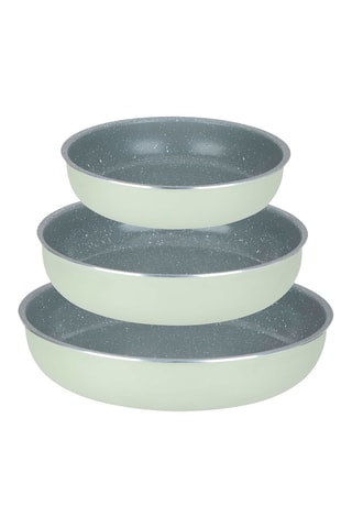 3 casseroles, 3 poêles et 1 manche amovible