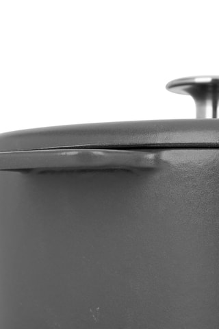 Cocotte en fonte d'acier émaillée - 21,5 x 9 x 21,5 cm - 3 l