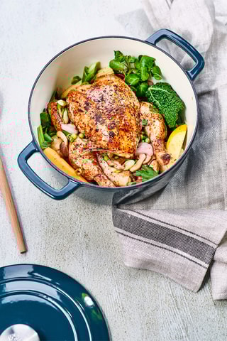 Faitout en fonte émaillée Billiet - 32 x 17 x 25 cm