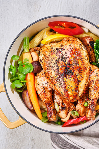 Faitout en fonte émaillée Billiet - 32 x 17 x 25 cm