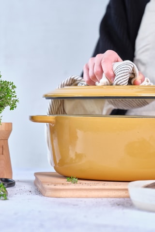 Faitout en fonte émaillée Billiet - 39 x 17 x 29 cm