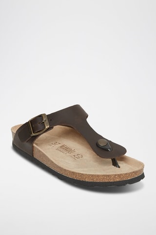 Leren Slippers Blanca - Bruin