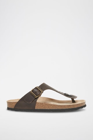 Leren Slippers Blanca - Bruin