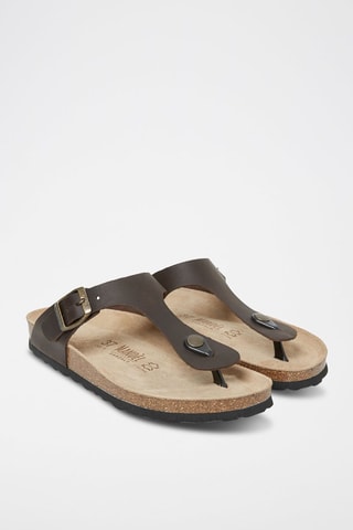 Leren Slippers Blanca - Bruin