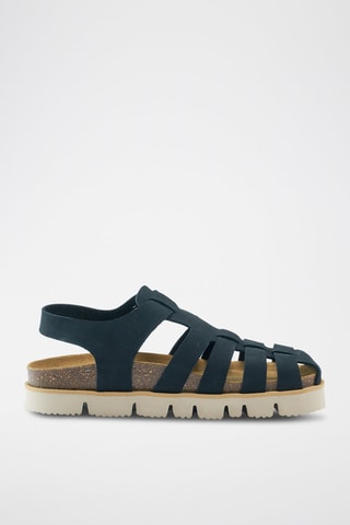 Nubuck Sandalen Helena - Zwart