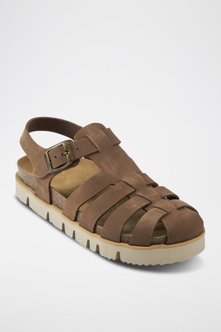 Nubuck Sandalen Helena - Bruin