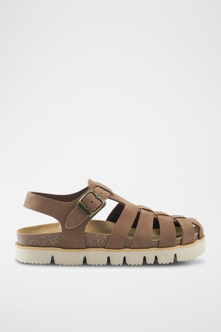 Nubuck Sandalen Helena - Bruin