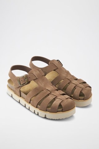 Nubuck Sandalen Helena - Bruin