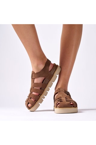 Nubuck Sandalen Helena - Bruin