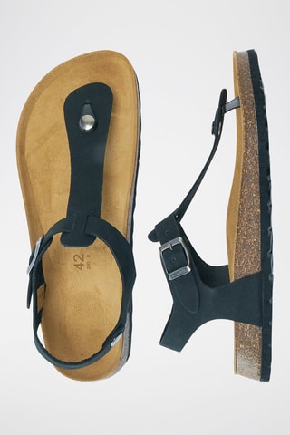 Nubuck Sandalen Leon - Zwart